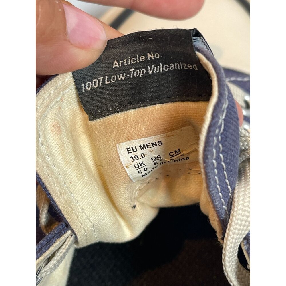 Second / Layer x Article No Sneakers AN1007 Low Top Shoes Blue Mens US 6 - Picture 8 of 8